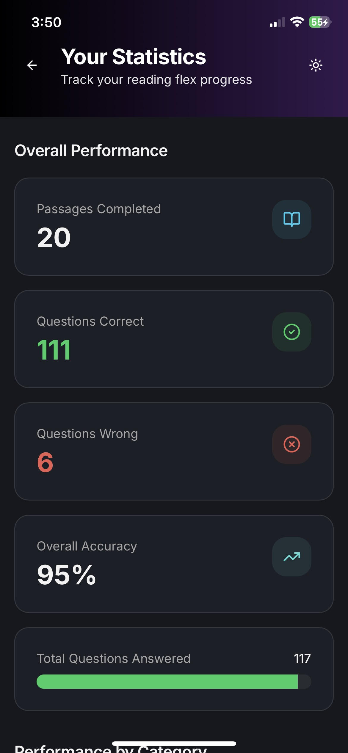 Progress Statistics